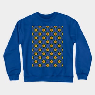 Abstract Spiky Flowers Crewneck Sweatshirt